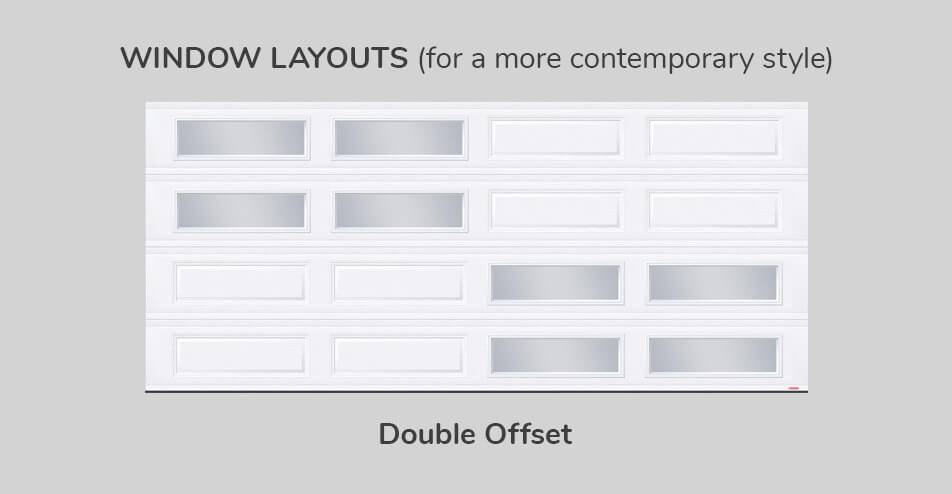 Window layouts, 16' x 7', Double Offset