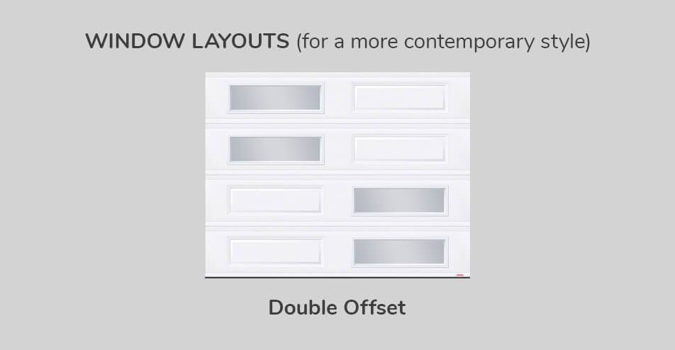 Window layouts, 9' x 7', Double Offset